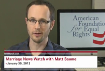 video of Marriage News Update, Jan. 30, 2012