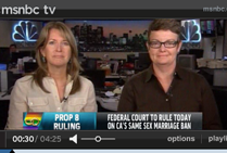 video of Kris Perry and Sandy Stier on Thomas Roberts