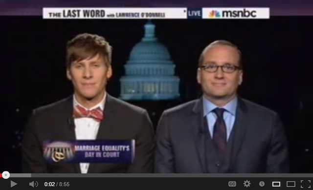 video of Dustin Lance Black and Chad Griffin on the Last Word