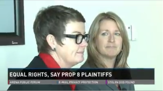 video of Plaintiffs Kris Perry and Sandy Steir talk with local ABC news about Proposition 8