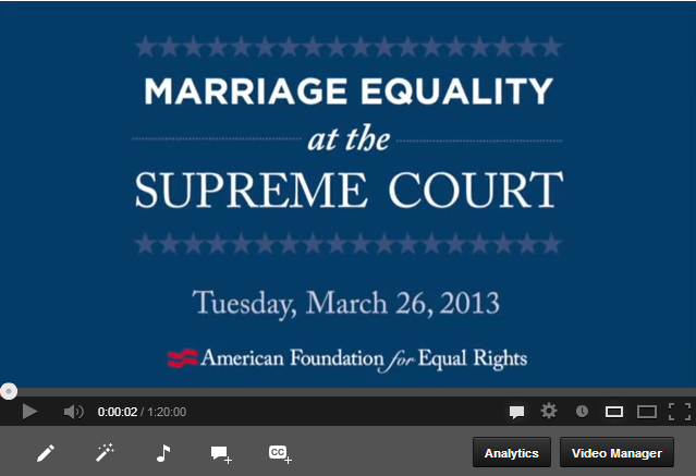 video of Audio: Marriage Equality at the Supreme Court