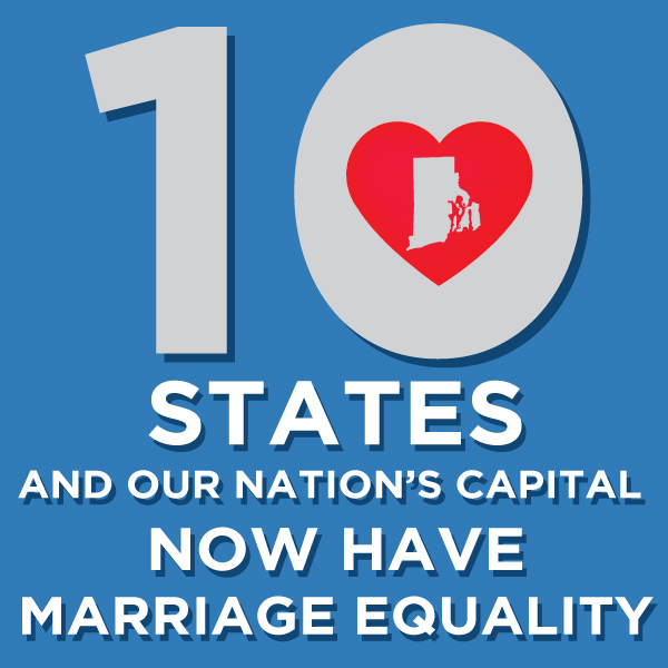 Rhode Island Becomes Tenth State With Marriage Equality American 