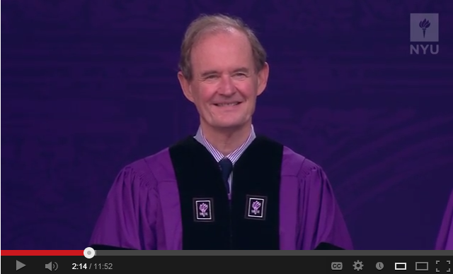 video of NYU’s 2013 Commencement Keynote Speaker David Boies