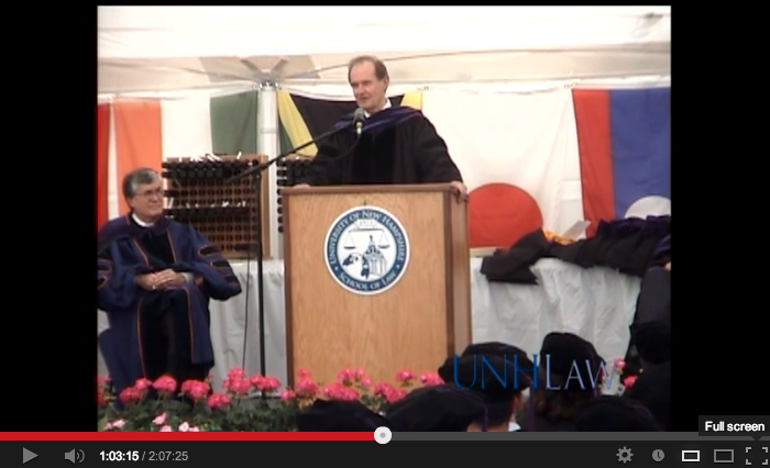 video of David Boies Addresses the University of New Hampshire School of Law